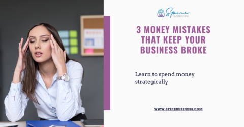 a person avoiding money mistakes in her business