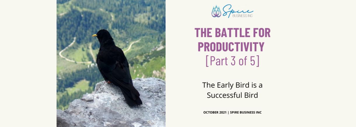 The early bird is a successful bird.