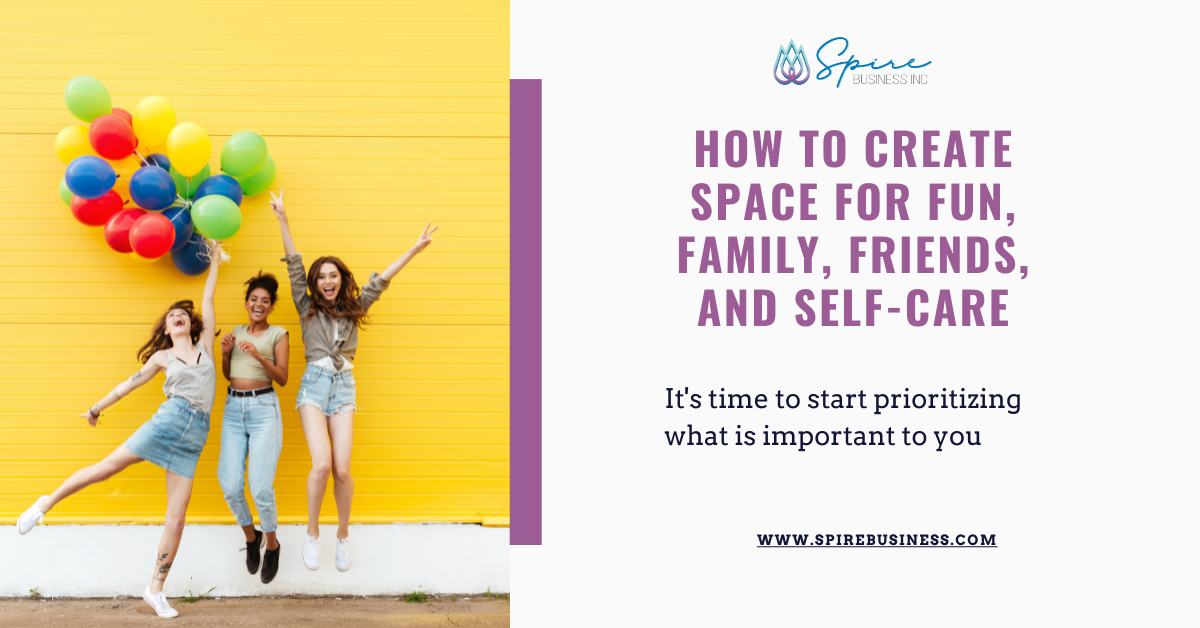 group of friends and family creating space for fun and self-care