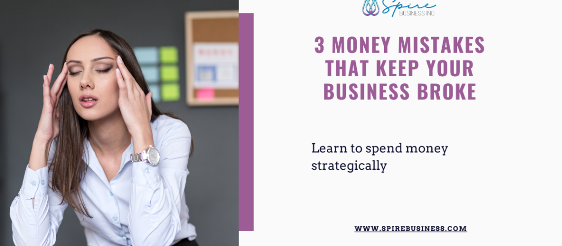 a person avoiding money mistakes in her business