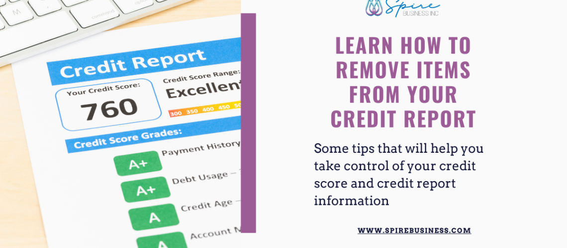 Removing Things From Your Credit Report