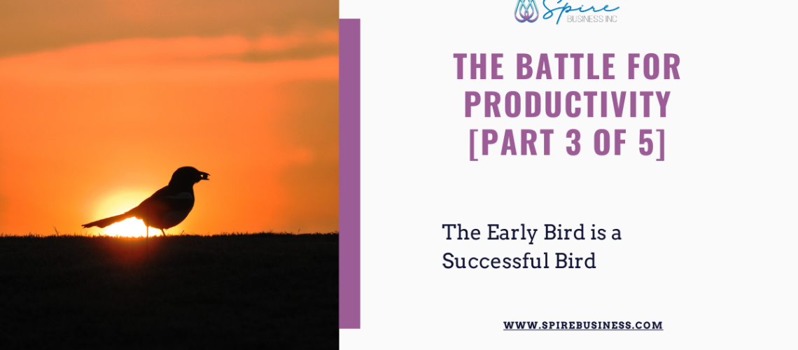 The early bird is a successful bird