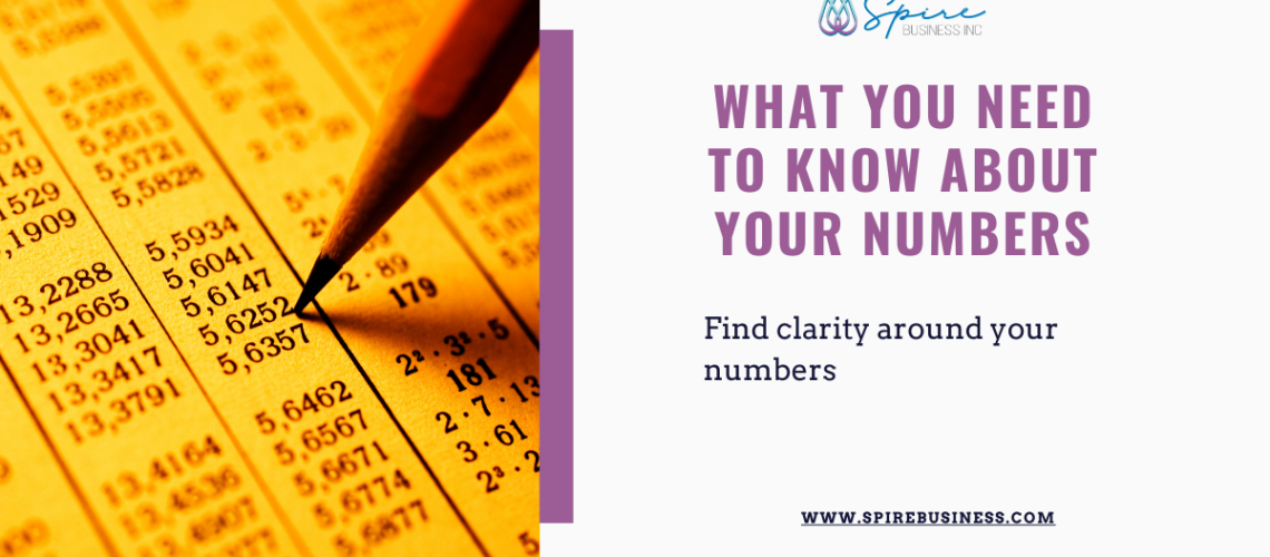 knowing your numbers and what you need to know